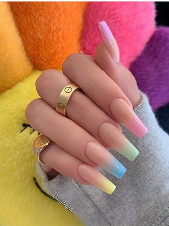 40 Gorgeous Summer Coffin Acrylic Nails Ideas That Will Inspire You