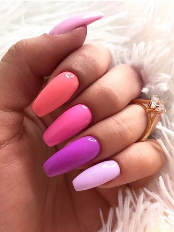40 Gorgeous Summer Coffin Acrylic Nails Ideas That Will Inspire You
