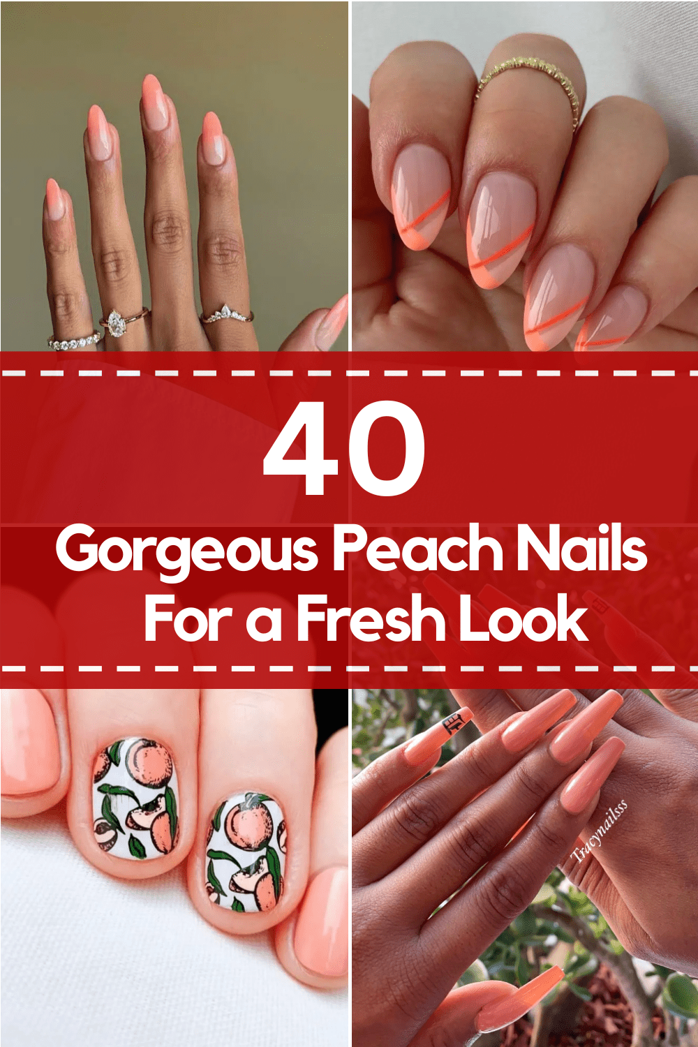 Peach Nail Designs