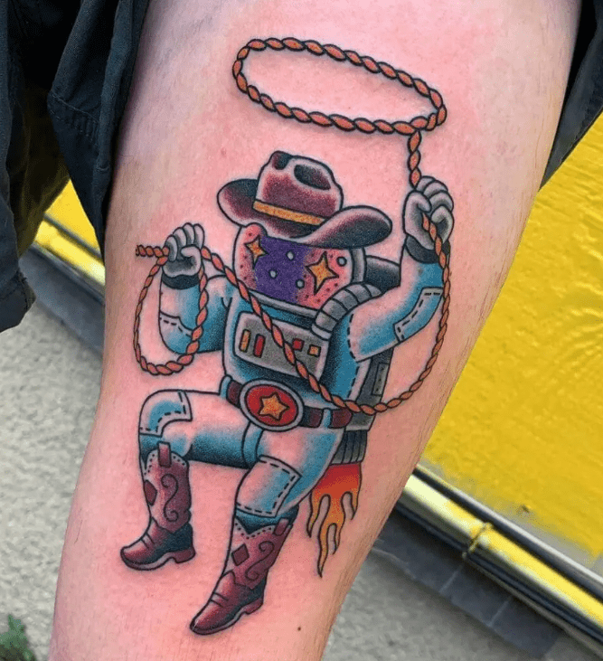 Tattoo of the Week Space Man  Independent Tattoo  Delawhere