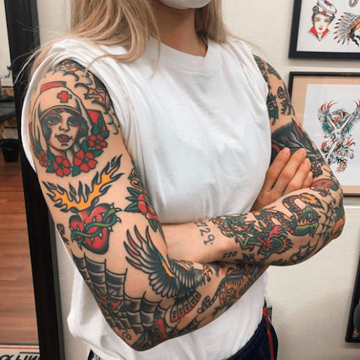 Vintage and Retro Tattoos for women
