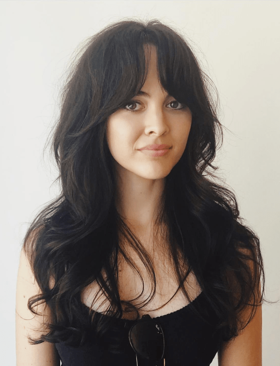 Long Layered Cut with Bouncy Bangs