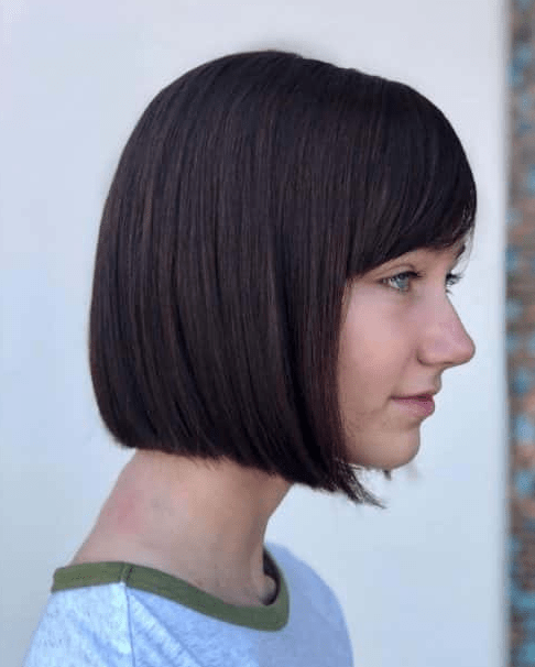Blunt Bob with Side Bangs