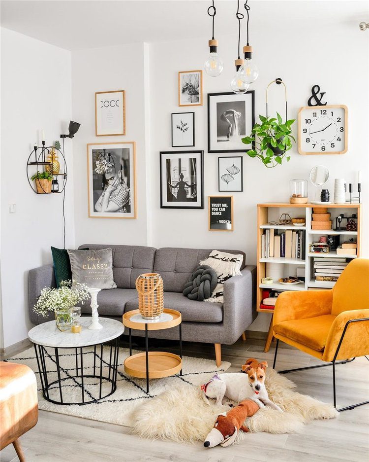 Modern living room, Small space decor, Cozy living room, Contemporary design, DIY home decor, Color schemes, Furniture arrangement, Wall art ideas, Minimalist living room, Budget-friendly decor

