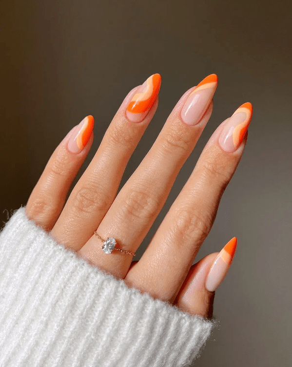 peach nails 19