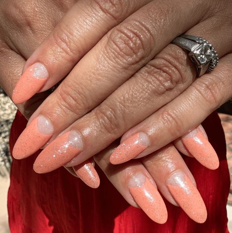 peach nails 21