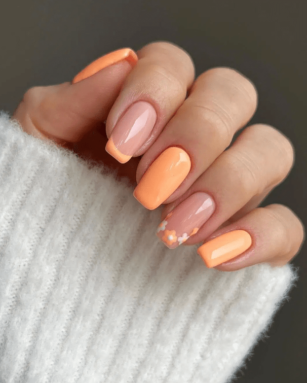 peach nails 22