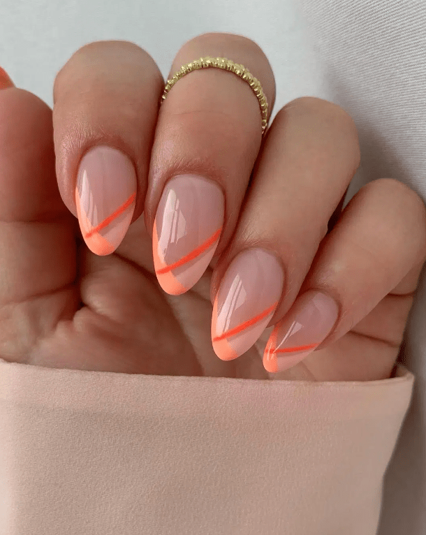 peach nails 31