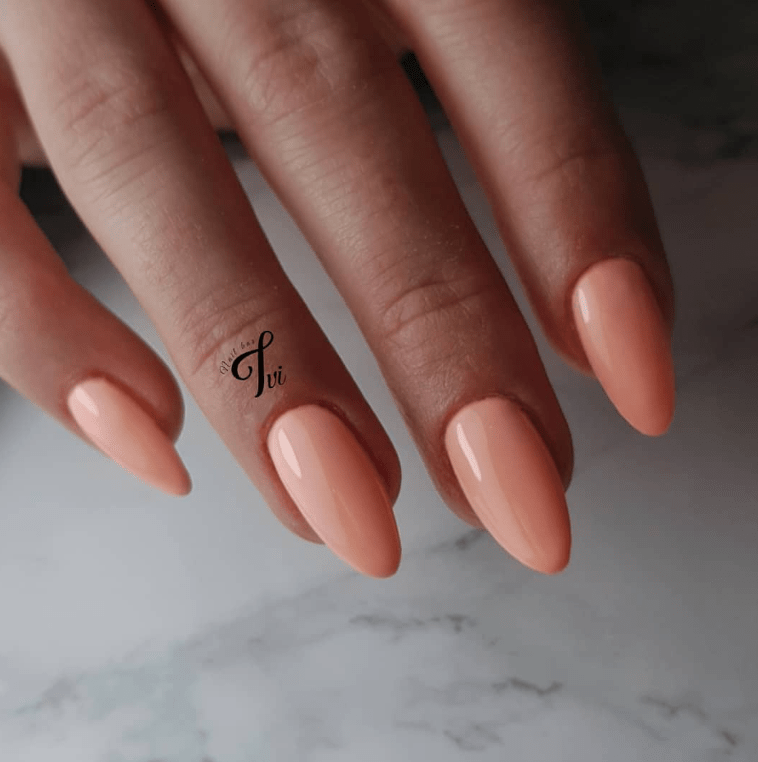 peach nails 7