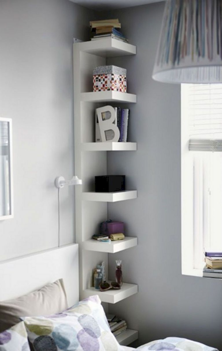  Space-Saving Space-Saving Corner Shelf Design Idea 7