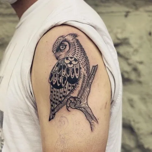 owl tattoo ideas for men
